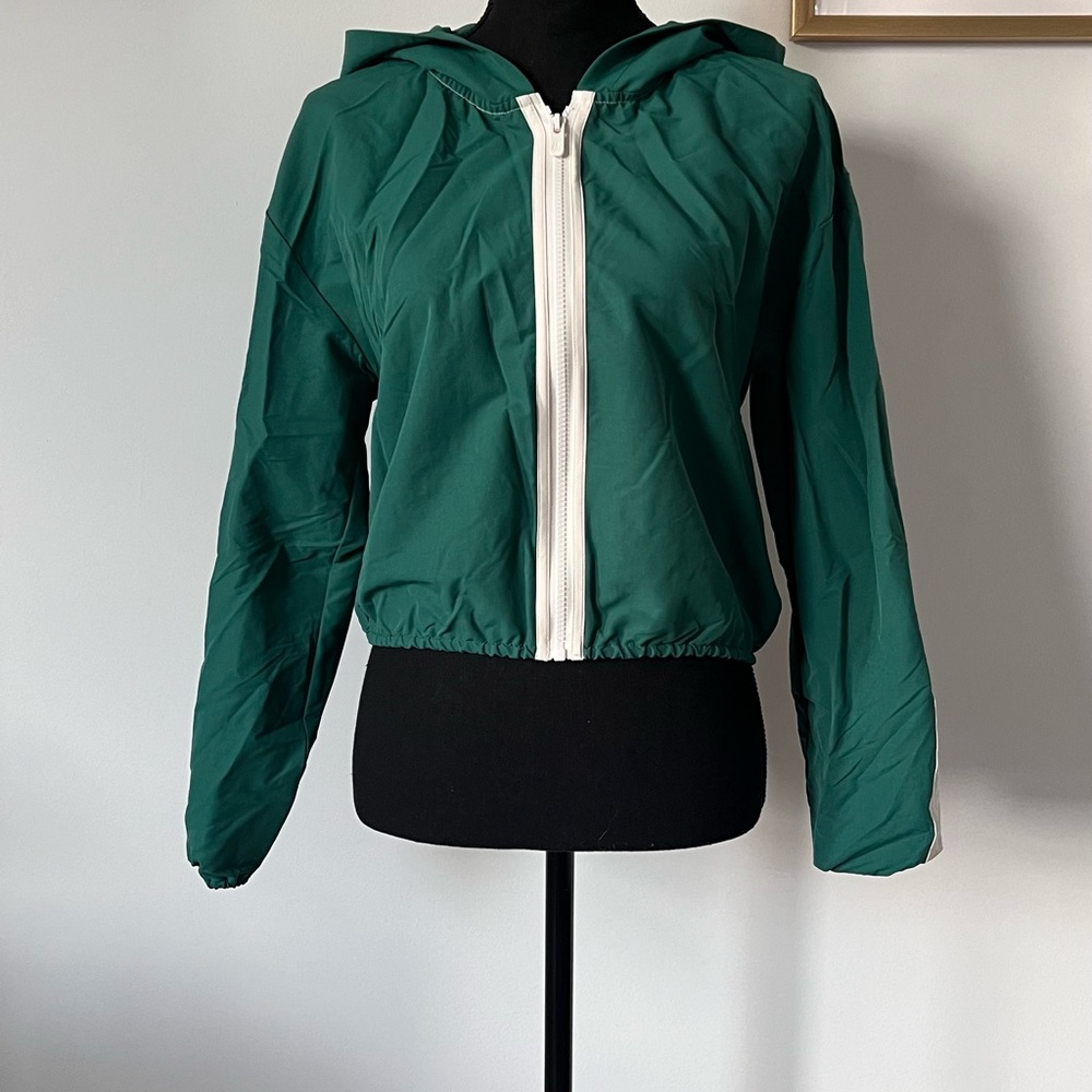 Prince Utility Green and White Hooded Jacket